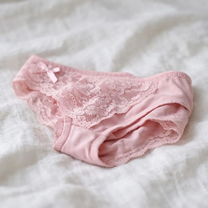 Pink lace knickers from Immy’s collection